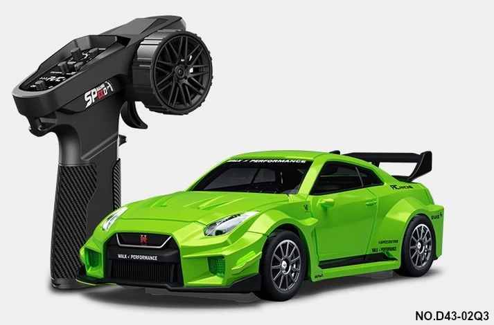 1:43 R/C Alloy Drift Car - Green GT-R D43-02Q3