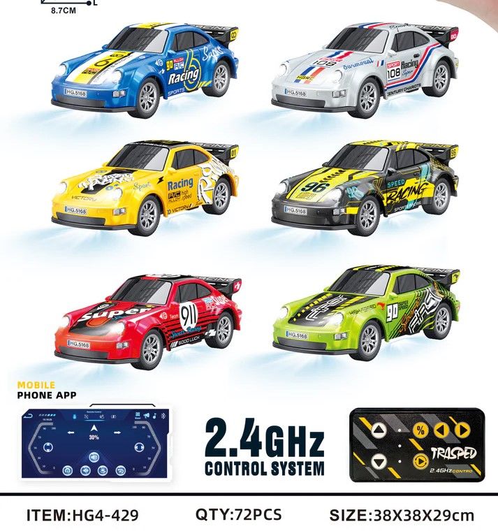 1:64 R/C Racing Car With APP control HG4-429 6 Colors
