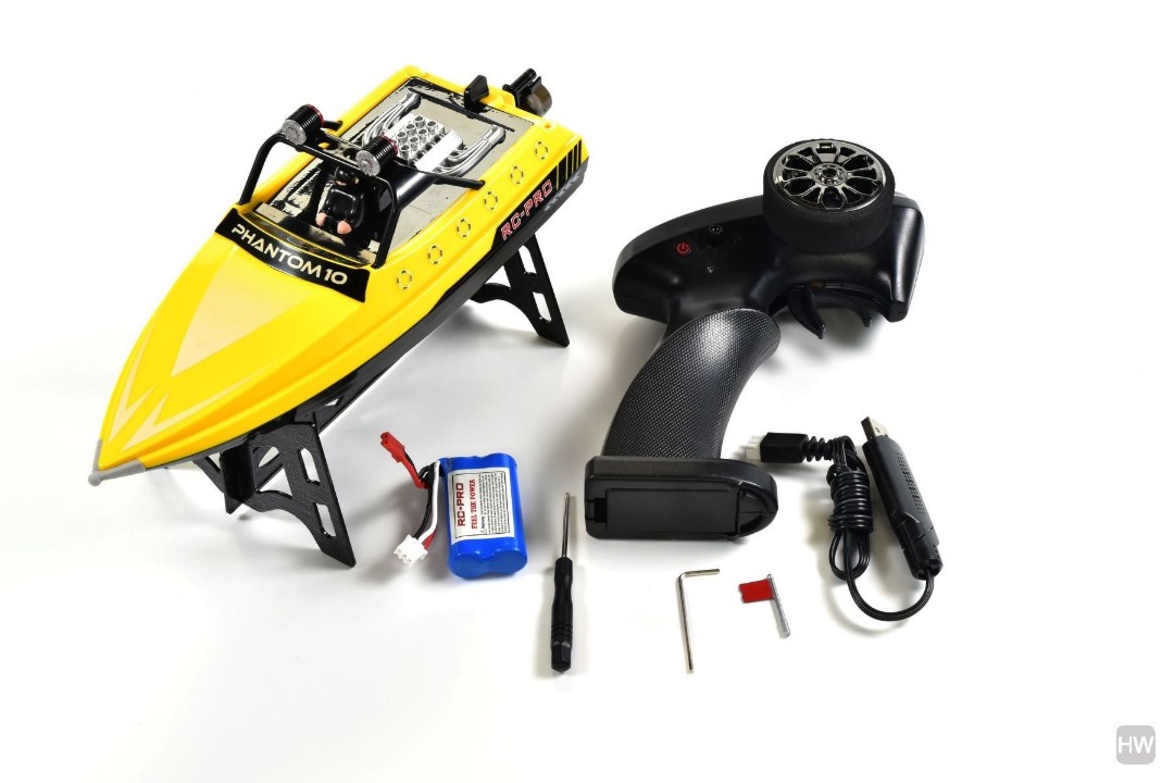 Phantom 10 Jet-Boat with carry case RTR Yellow