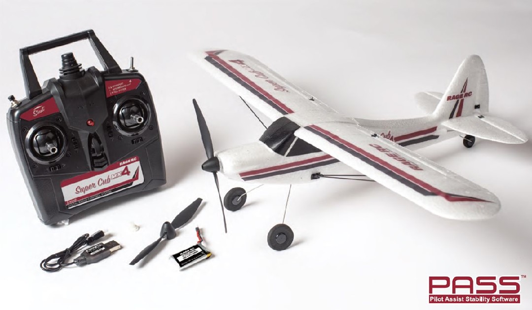 Super Cub MX4 Micro EP 4-Channel RTF Airplane