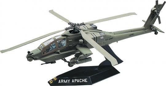 REV1183 AH-64 Apache Helicopter DESKTOP (1/72) SL1 SNAPTITE
