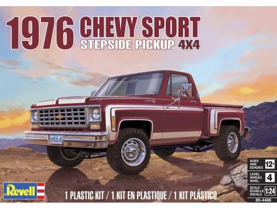 1976 Chevy Sport Stepside Pickup 4X4 1/24 Scale