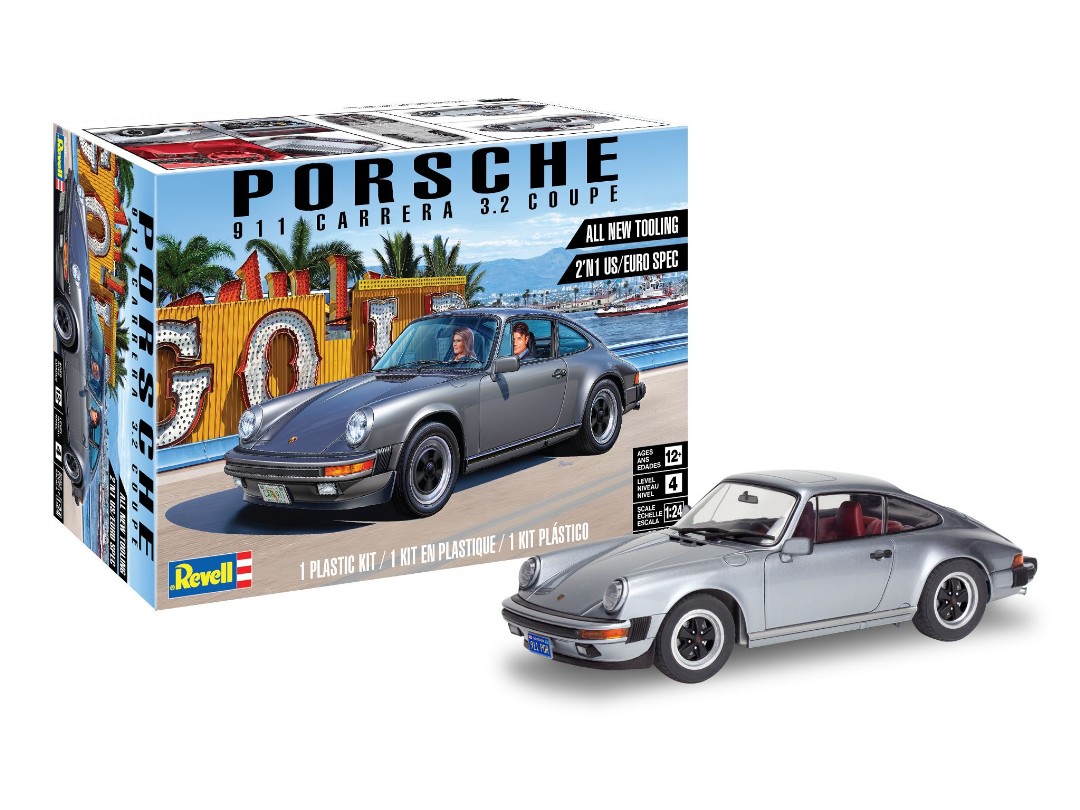 REVELL Porsche 911 Carrera 3.2 Coupe 1:24 85-4521 PLASTIC MODEL