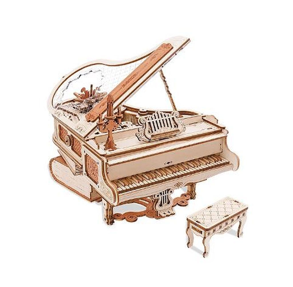 Mechanical Wood Models;Magic Piano Music Box 3D