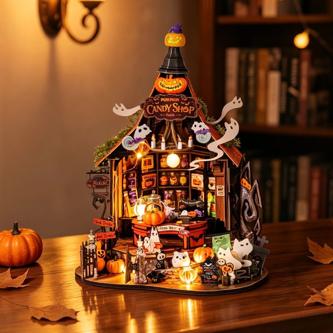 Rolife Haunted Candy House DIY Miniature House Kit Rolife Haunted Candy House DIY Miniature House Kit