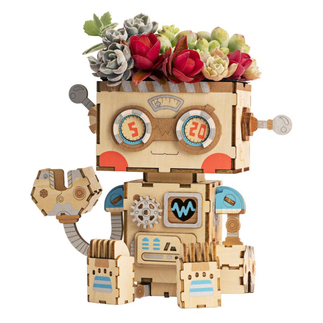 Flower Pot Series; Pot Robot Model - 112 pieces