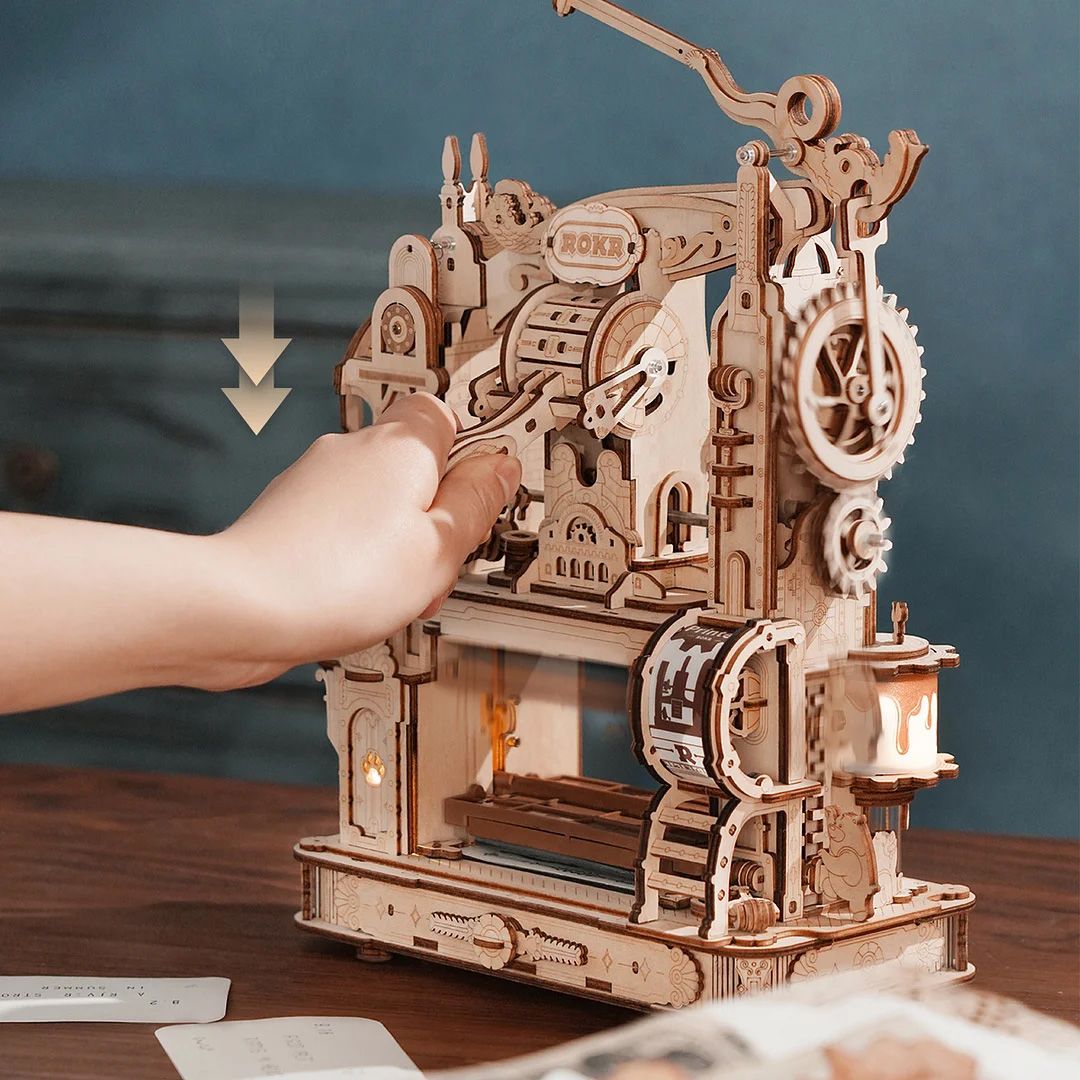 ROKR Printing Press 3D Wooden Puzzle