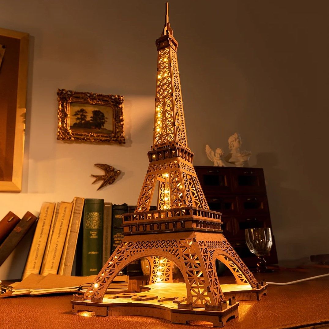 Rolife Night of the Eiffel Tower 3D Wooden Puzzle