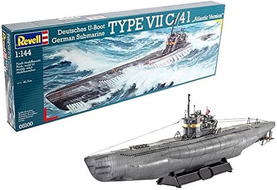 Revell of Germany U-Boat Typ VIIC/41 Plastic Model Kit 1:144