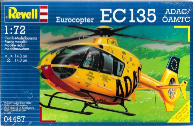 RVG6598 Revell 1/72 Eurocopter EC135 ADAC SAR Helicopter KIT