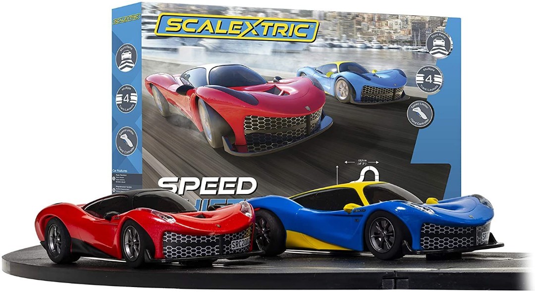 Scalextric Speed Shifters 1:32 Analog Slot Car Race Track Set C1