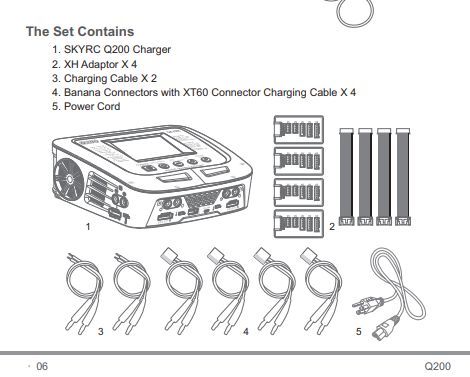 SkyRC Q200 Battery Charger, AC/DC Quad charger