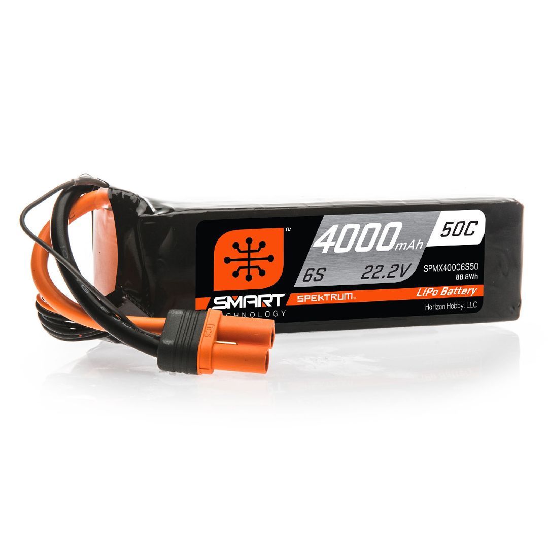 Spektrum 4000mAh 6S 22.2V 50C Smart LiPo IC3
