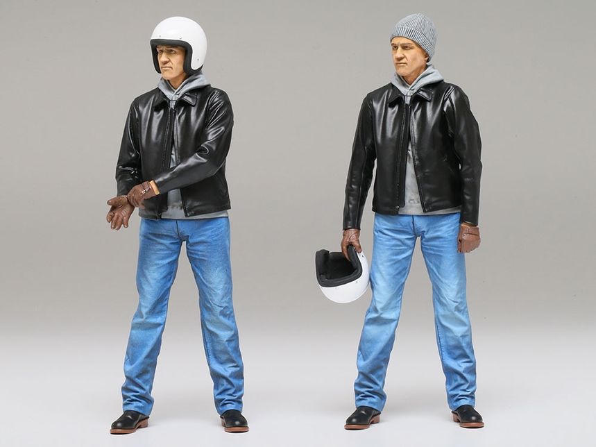 1/12 Street Motorcycle Rider Plastic Model Kit