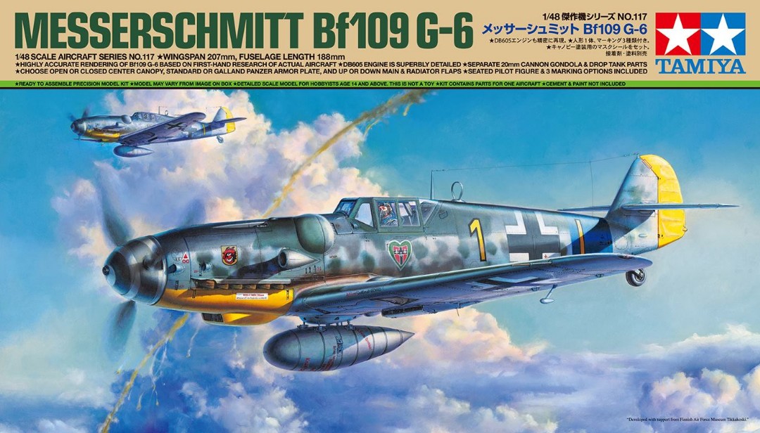 Tamiya 61117 Messerschmitt Bf109 G-6 (1/48)