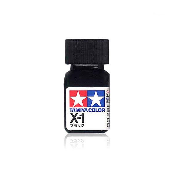 Tamiya Gloss Black Enamel 1/4 oz Bottle (6)