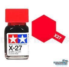 Tamiya Clear Red Enamel 1/4 oz Bottle (6)