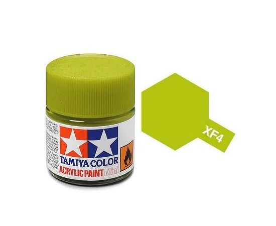 Tamiya XF04 FLAT-YELLOW GREEN Acrylic (10ml)