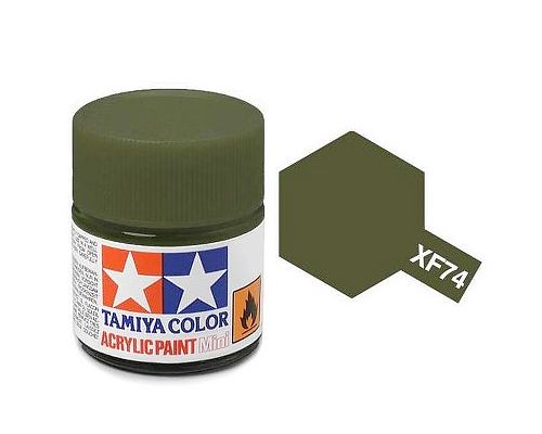 Tamiya XF74 FLAT-OLIVE DRAB(JGSDF) Acrylic (10ml)