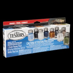 Testors Camo Flat Enamel 9-bottle Paint Set