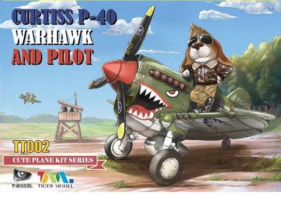 TGMTT002 CUTE US P-40 WARHAWK w/Dogpilot