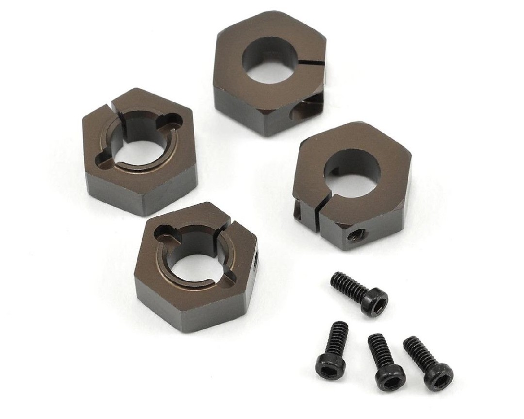 Tekno RC 12mm Aluminum M6 Driveshaft Hex Adapter Set (4)