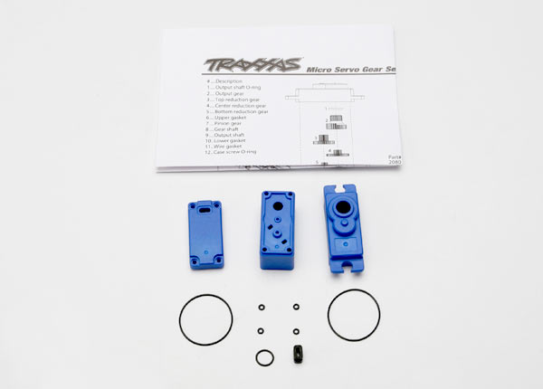 Traxxas Servo Case/Gaskets for TRA2080 Micro Waterproof Servo