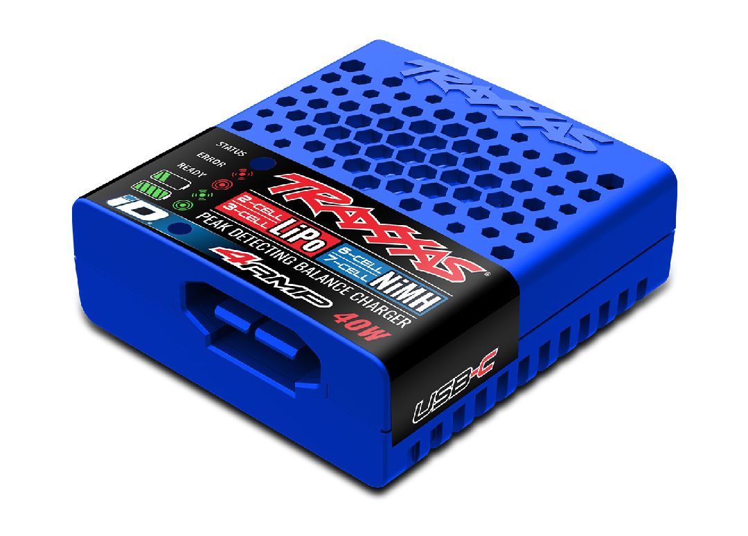 Traxxas USB-C Multi-Chemistry Charger w/iD Auto Battery Id