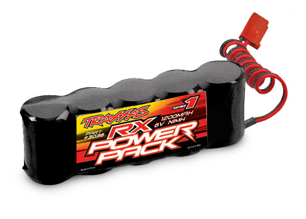 Traxxas Battery, RX Power Pack (5-Cell Flat Style, NiMH, 1200ma