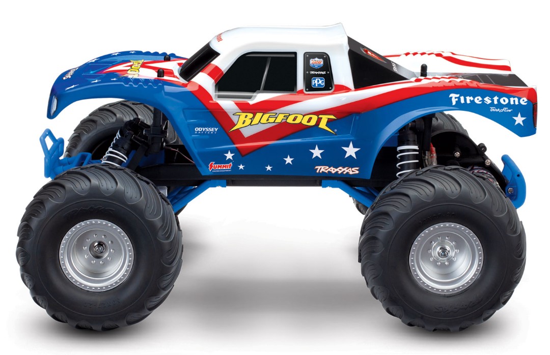 Traxxas Bigfoot Red White & Blue 1/10 Scale 2WD Monster Truck -