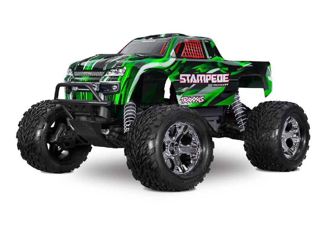 Traxxas 1/10 Stampede 2WD BL-2S HD Clipless - GREEN