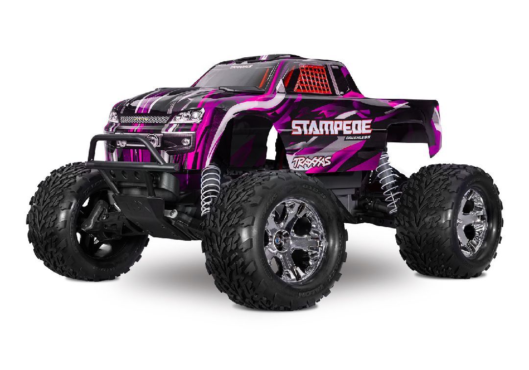 Traxxas 1/10 Stampede 2WD BL-2S HD Clipless - PINK