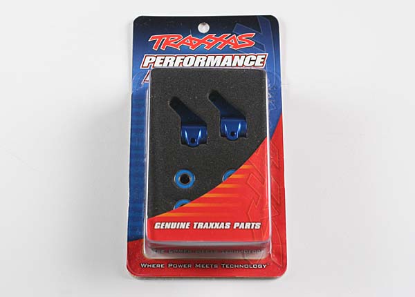 Traxxas Aluminum Steering Blocks w/Ball Bearings (Blue) (2)