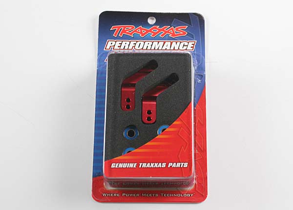 Traxxas Aluminum Stub Axle Carriers (Red) (4)