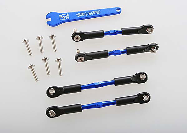 Traxxas Aluminum Turnbuckle Camber Link Set (Blue) (4)