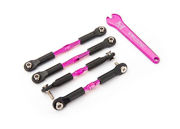 Traxxas Aluminum Turnbuckle Camber Link Set (Pink) (4)