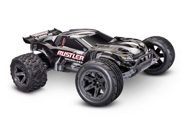 Traxxas 1/10 Rustler HD VX3 BL 2WD RTR BLACK No Battery/Charger
