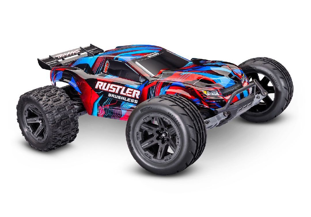 Traxxas 1/10 Rustler HD VX3 BL 2WD RTR Red No Battery/Charge