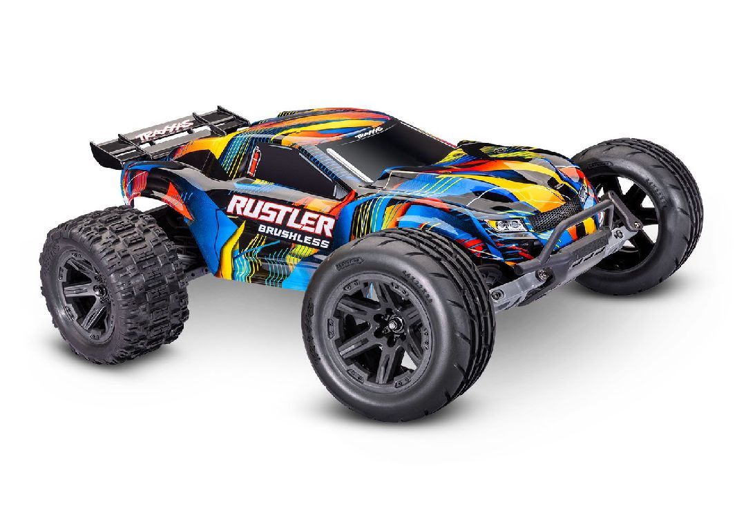 Traxxas 1/10 Rustler HD VX3 BL 2WD RTR Yellow No Battery/Charge