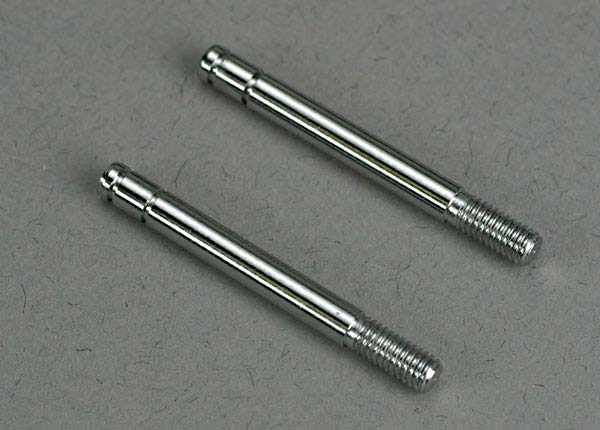 Traxxas Shock Shafts, Steel, Chrome Finish (29mm) (Front) (2)