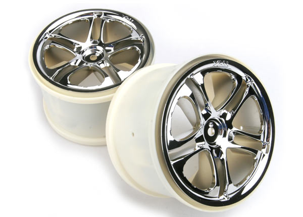 Traxxas 3.8 SS Split Spoke Wheels (Revo,TMX) (2) (Chrome)