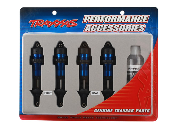 Traxxas Aluminum GTR Shock Set (Blue) (4)