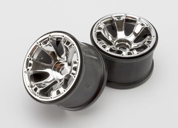 Traxxas 3.8 Geode Wheels (2) (Summit) (Chrome)