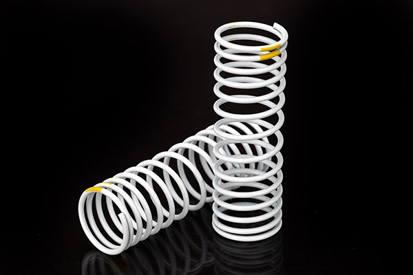 Traxxas Springs, Front (White) (Progressive, +20% Rate, Yellow S