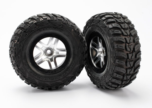 Traxxas Tires & Wheels, Assembled, Glued (S1 Ultra-Soft Off-Road