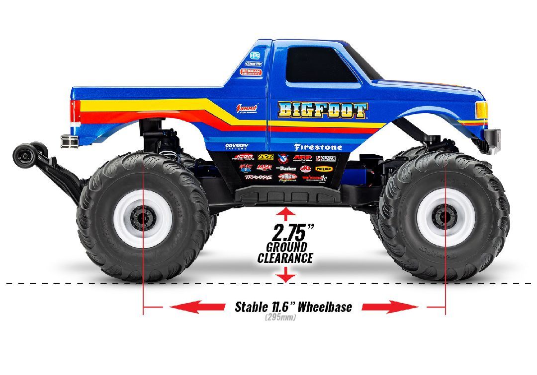 Traxxas 1/10 Ford F-150 BL-2S 4X4 RTR - Bigfoot No. 8