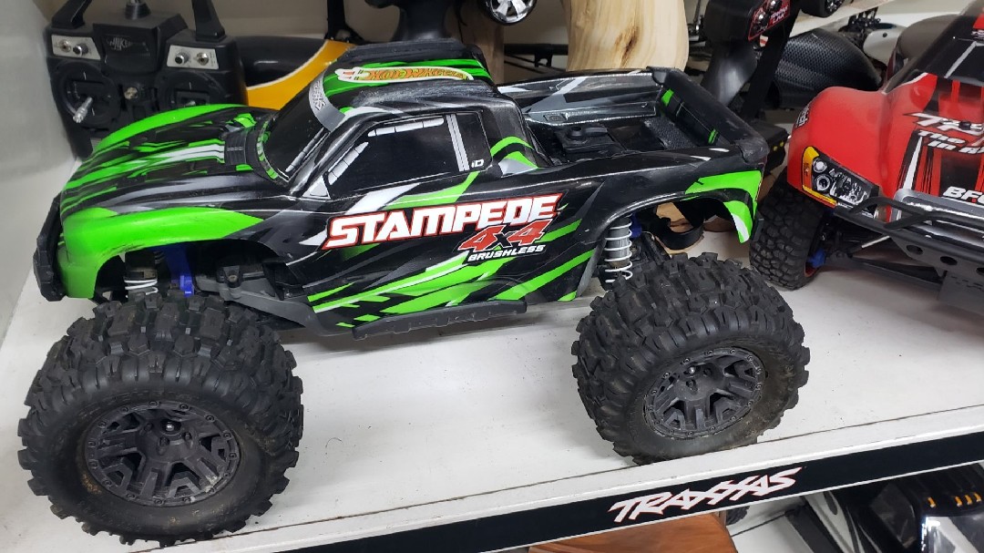 Used Stampede 1/10 4X4 BL2s Brushless Truck RTR-Green W/Battery