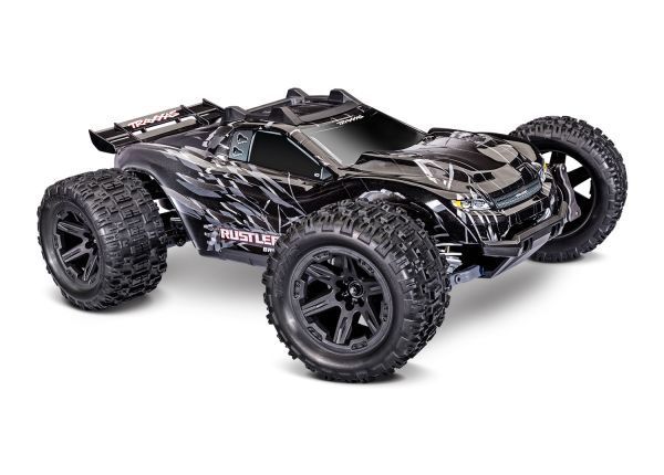 Traxxas 1/10 Rustler HD VX3 4WD RTR - Black Traxxas 1/10 Rustler HD VX3 4WD RTR - Black