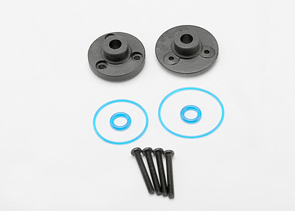 Traxxas Cover Plates, Differential (Front or Rear)/Gaskets (2)/O