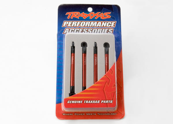 Traxxas Aluminum Push Rods (Red) (4)